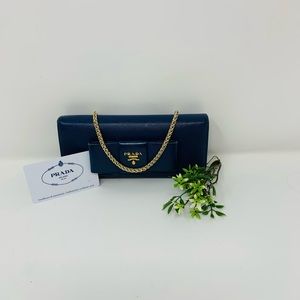 Prada Dark Blue Wallet